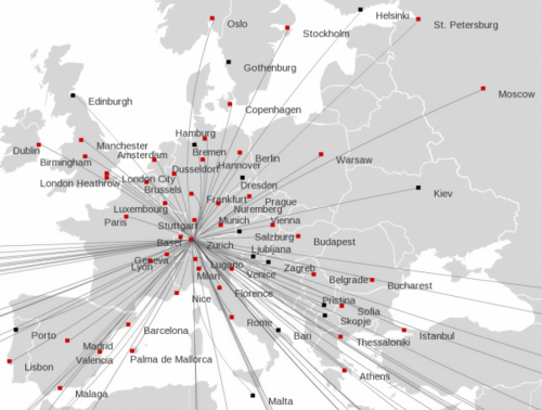 Zurich Airport Destinations Map DebConf13/Switzerland/Archive   Wiki